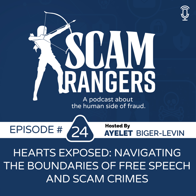 Hearts Exposed: Navigating the Boundaries of Free Speech and Scam Crimes, with Kathy Waters, Executive Director and Co-Founder, Advocating Against Romance Scammers image