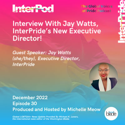 Interview With Jay Watts, InterPride’s New Executive Director! image