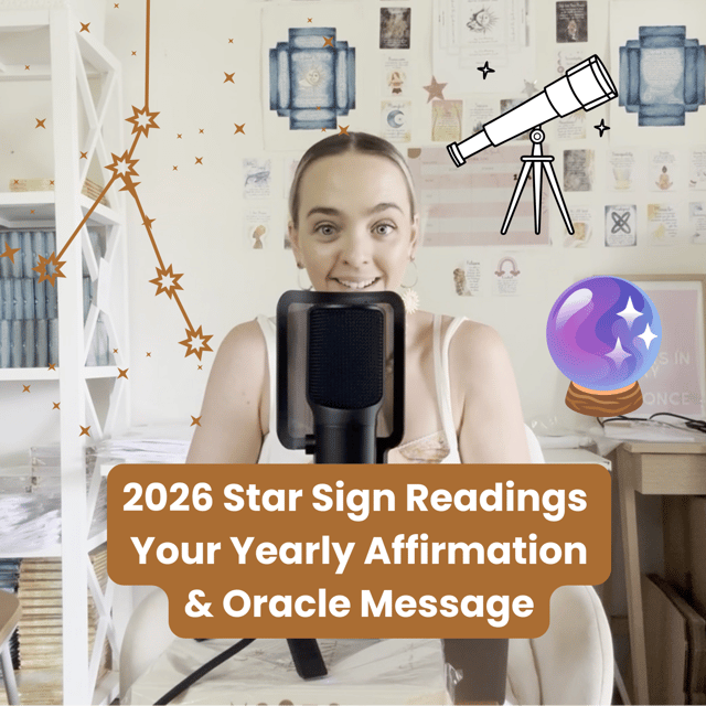 2026 Star Sign Readings ~ Your Yearly Affirmation & Oracle Message image