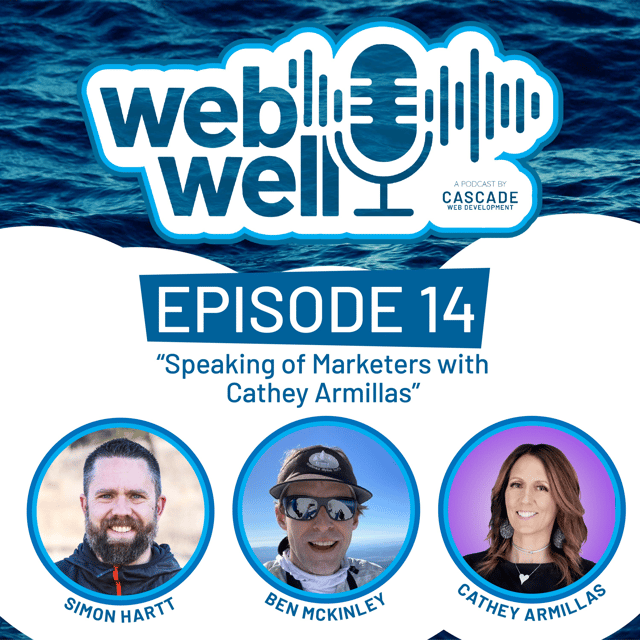 The WebWell Podcast, Episode 14 - "Speaking of Marketers with Cathey Armillas" image