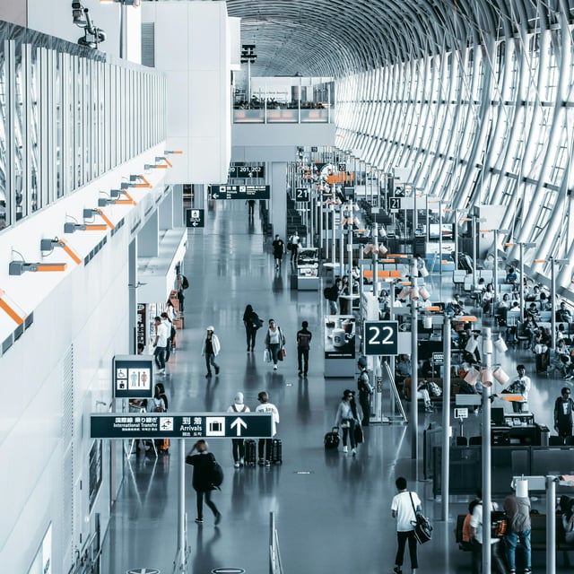 Airport Ambience: 8-Hour Atmospheric Journey for Relaxation and Focus image