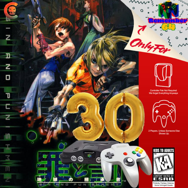 Level 90 - The N64 at 30 and Sin and Punishment image