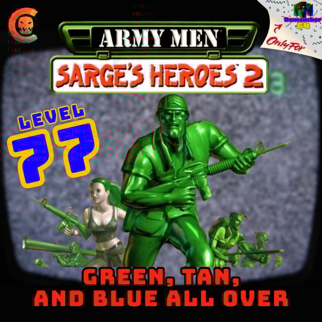 Level 77 - Army Men: Sarge's Heroes 2 - Green, Tan, and Blue All Over image