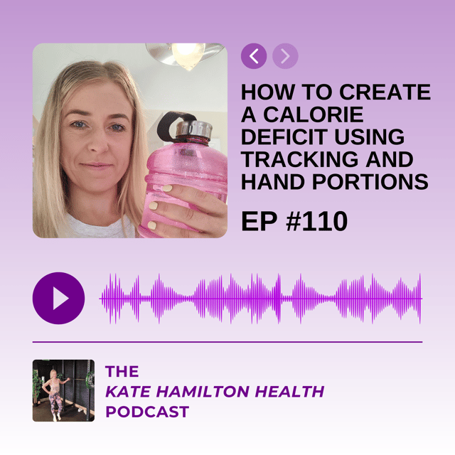 #110: How to create a calorie deficit using tracking and hand portions image