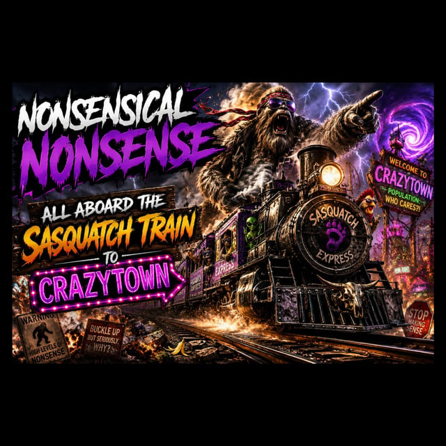 Nonsensical Nonsense: Next stop crazy town image