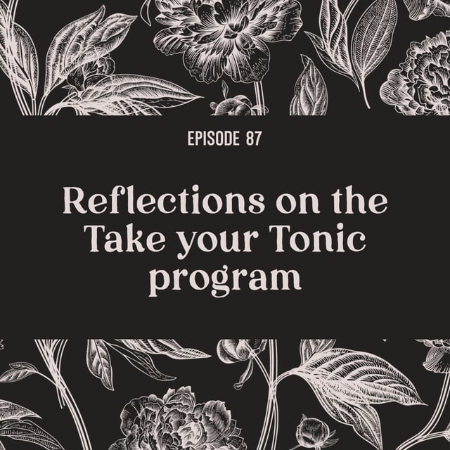 87 | Reflections on the Take your Tonic program image