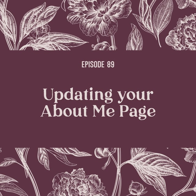 89 | Updating your "About Me" Page image