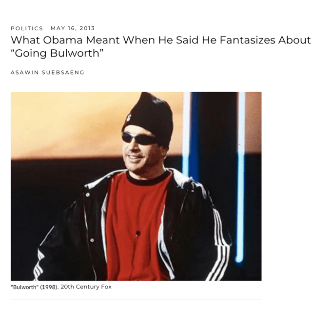 Bulworth (1998) w/ Kazmo image