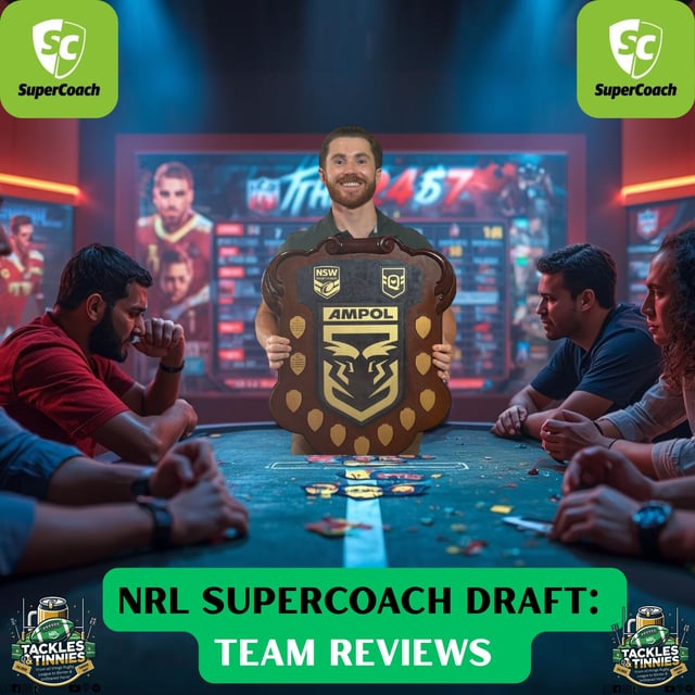 🎧 SuperCoach Draft Review 2026 — Team-by-Team + Rounds 1–3 Breakdown (12-Team League) image