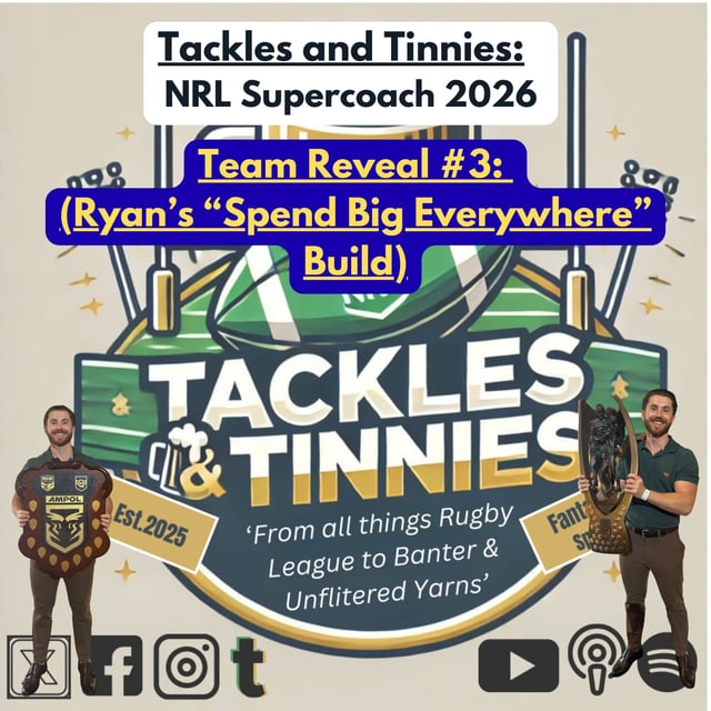 SuperCoach 2026 — Team Reveal #3 (Ryan’s “Spend Big Everywhere” Build) image