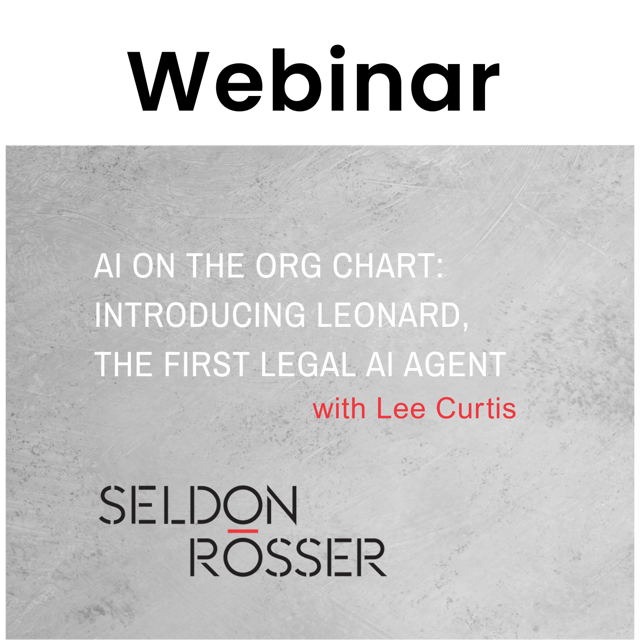 Webinar: AI on the Org Chart - Introducing Leonard, the first Legal AI Agent image