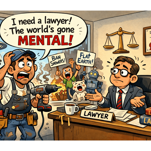 The world's gone mad! image