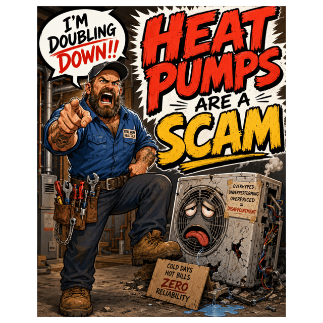 I'm doubling down! Heat Pumps are a SCAM image