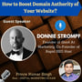 How to Boost Domain Authority of your Website? with Donnie Strompf image