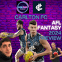 Carlton FC AFL Fantasy 2024 team preview | #PODPOD image