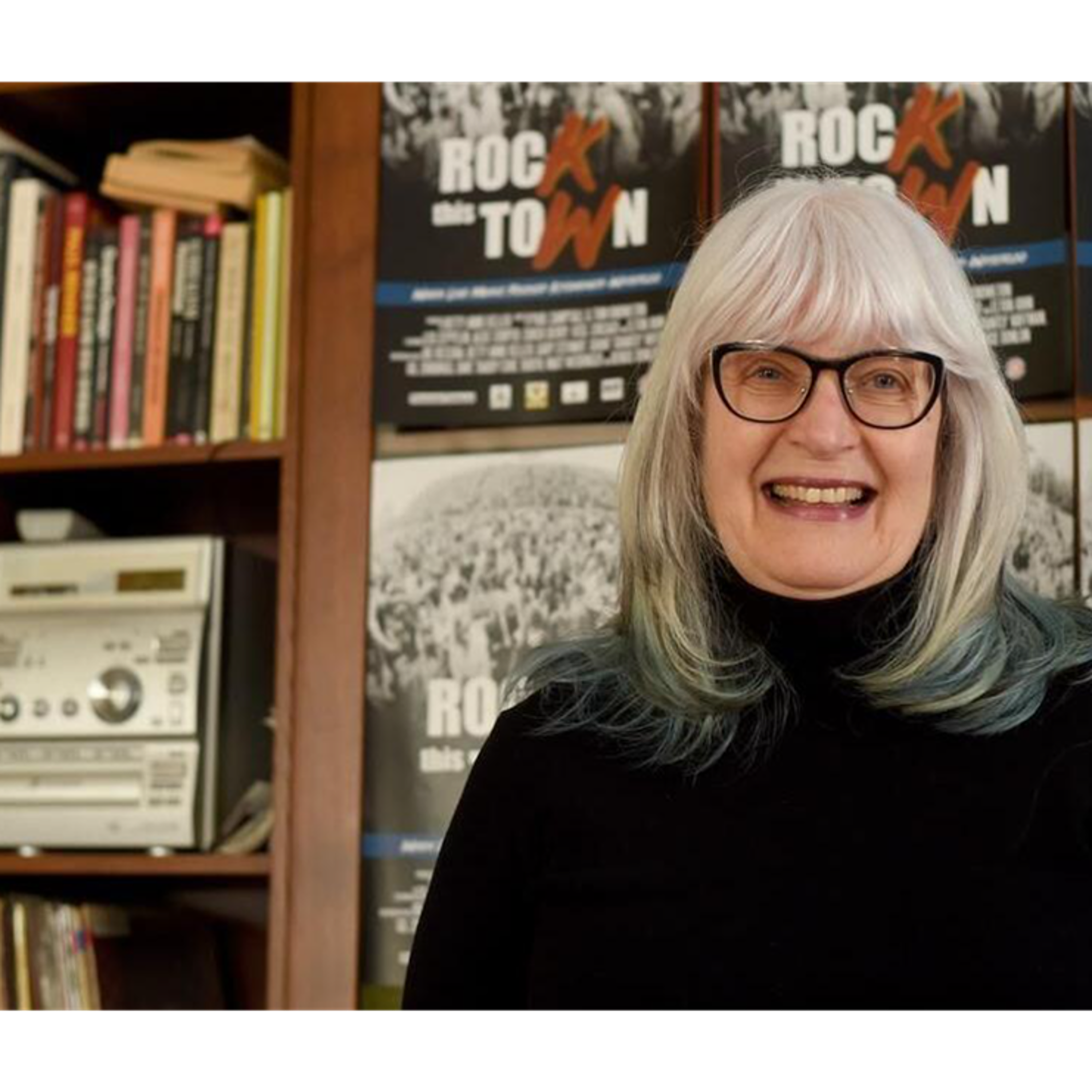 Betty Anne Keller, retired music promoter and producer of the acclaimed documentary 'Rock This Town' episode artwork