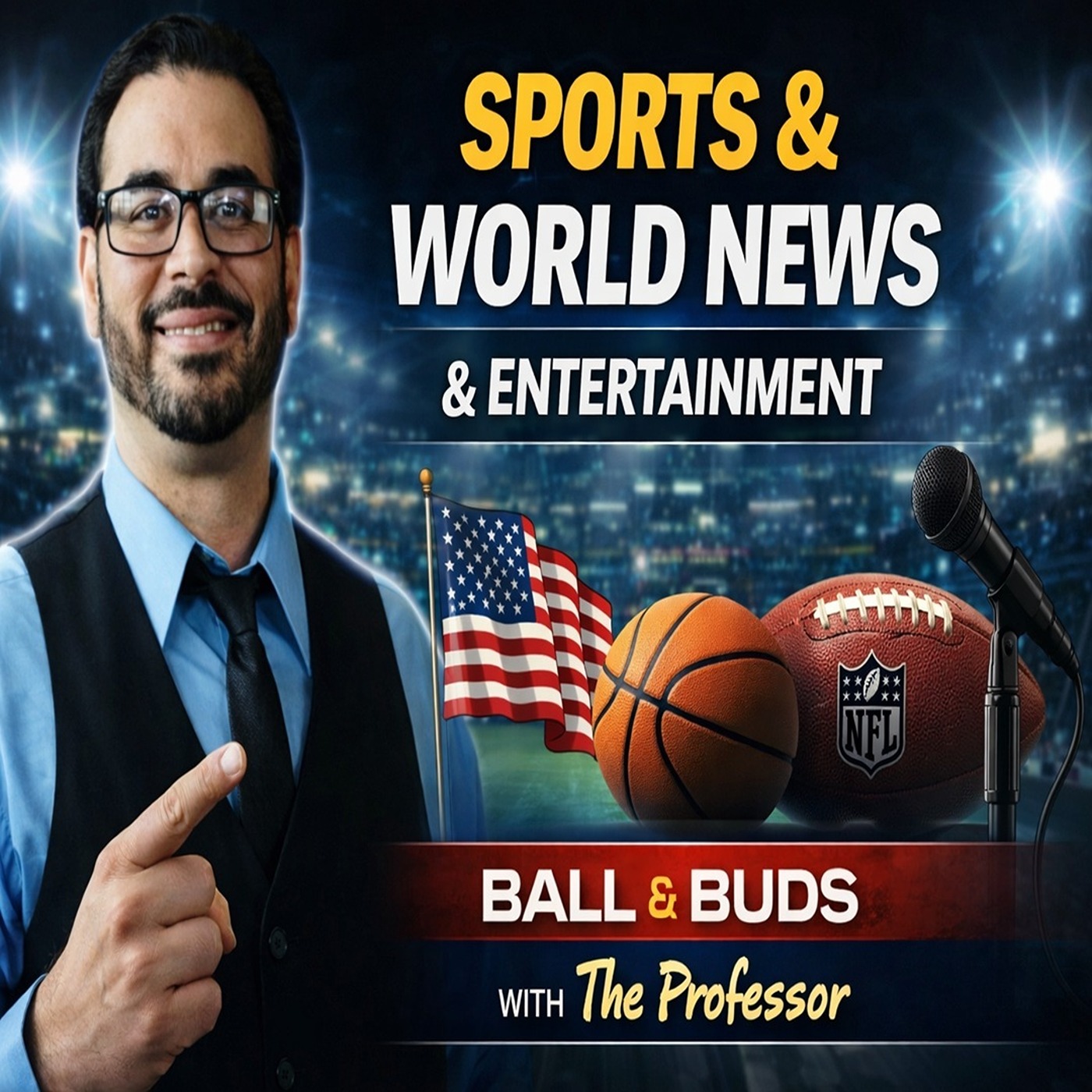 Entertainment (Bad Bunny) & Sports (NBA All-Stars) News ft. Hot Take Jake (The Professor's Semanalmente #51) episode artwork
