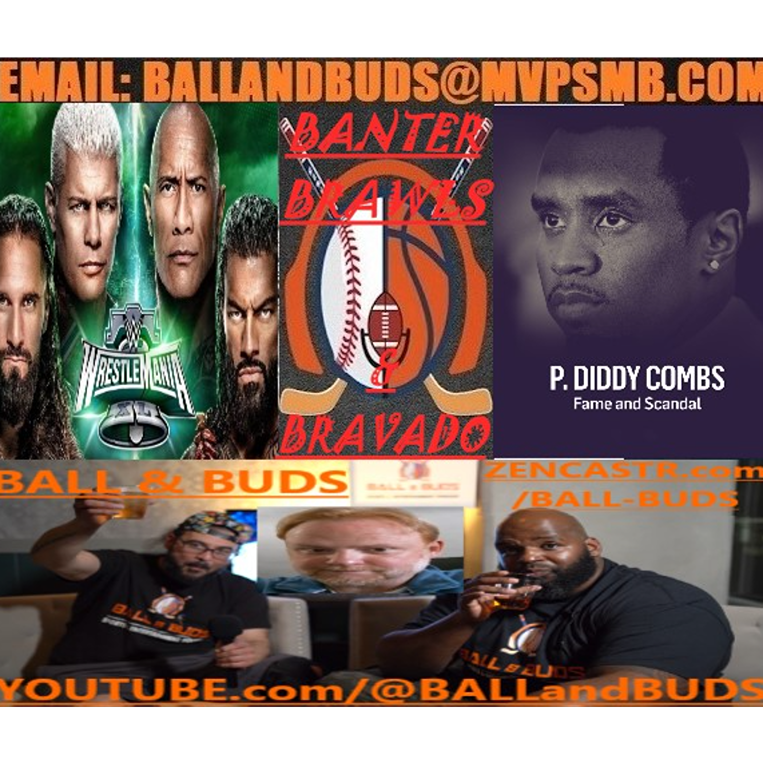 The Rock WWE #wwe Wrestlemania, FBI Raids Diddy #diddy, KDOT vs J. Cole & Drake Rap Beef (Banter, Brawls & Bravado Episode #1)