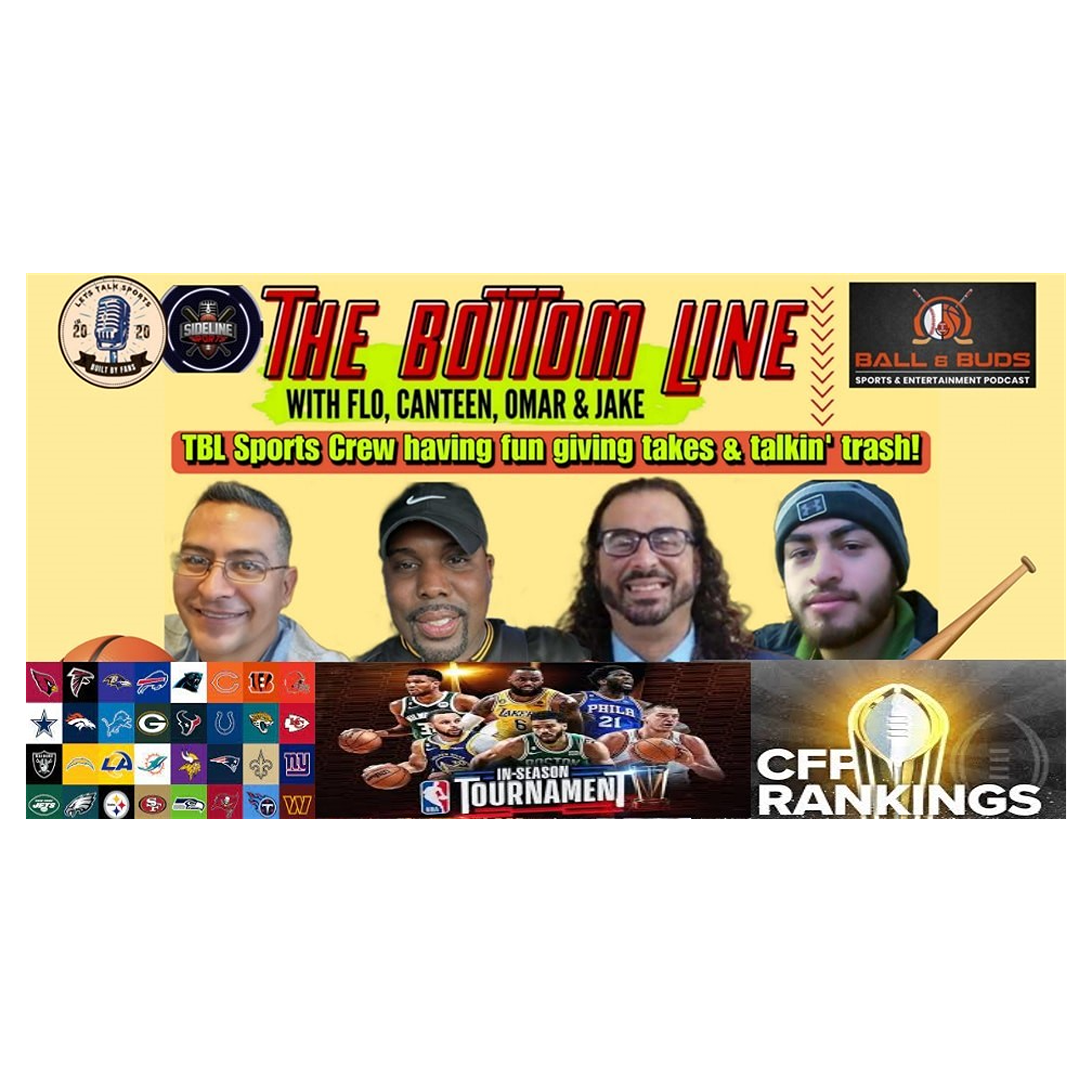 NFL Week 15  Picks & Week 14 Review  Dallas Cowboys vs Philadelphia Eagles Live  College Football Heisman  NBA In-Season Tourney Finals (The Bottom Line Sports Show 92)