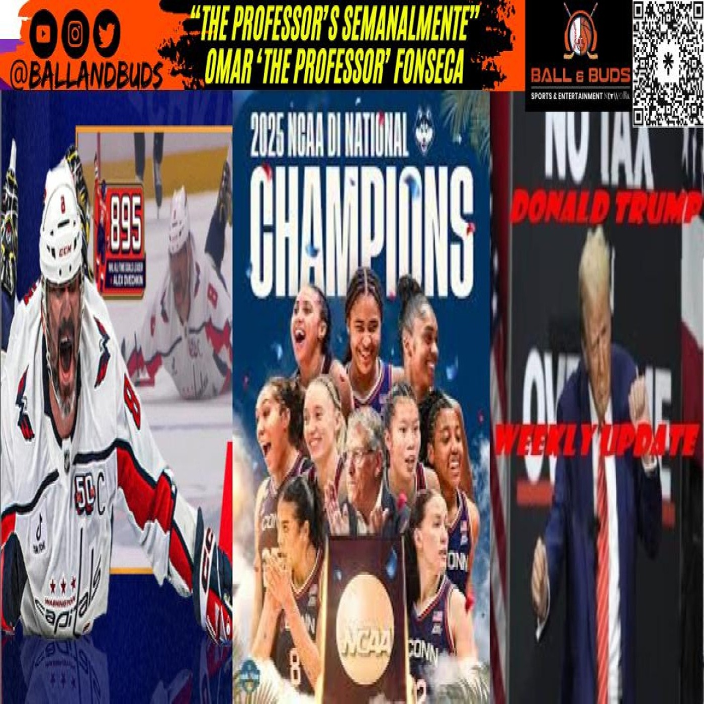 NCAA March Madness Final; NHL Alex Ovechkin Hockey Record; USA President Donald Trump Tariff Fallout
