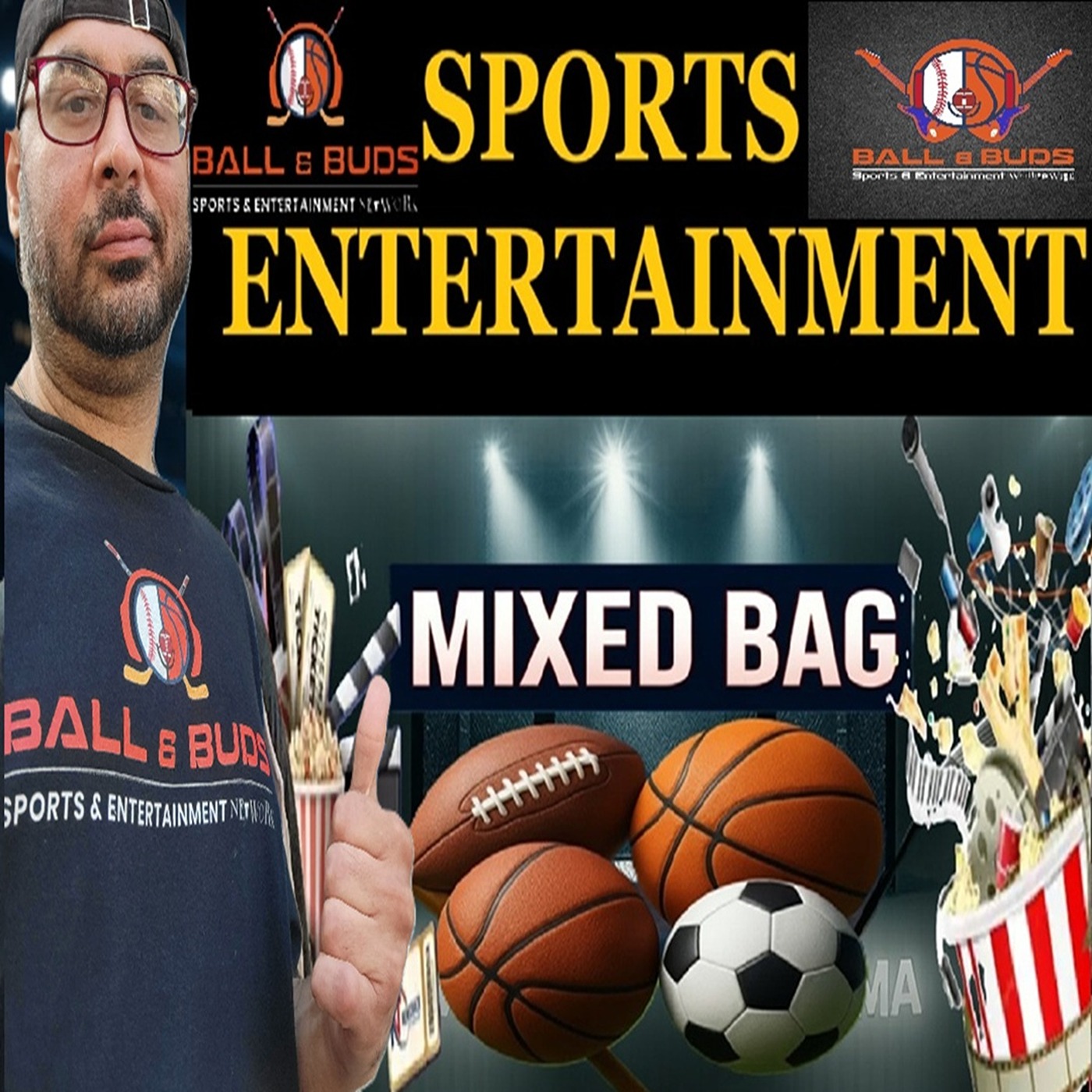 MLB World Series ⚾ CFB 🏈 NFL + NBA 🏀 NCAA & NHL 🏒 Rankings 🎶 Artificial Intelligence Music Superstar episode artwork