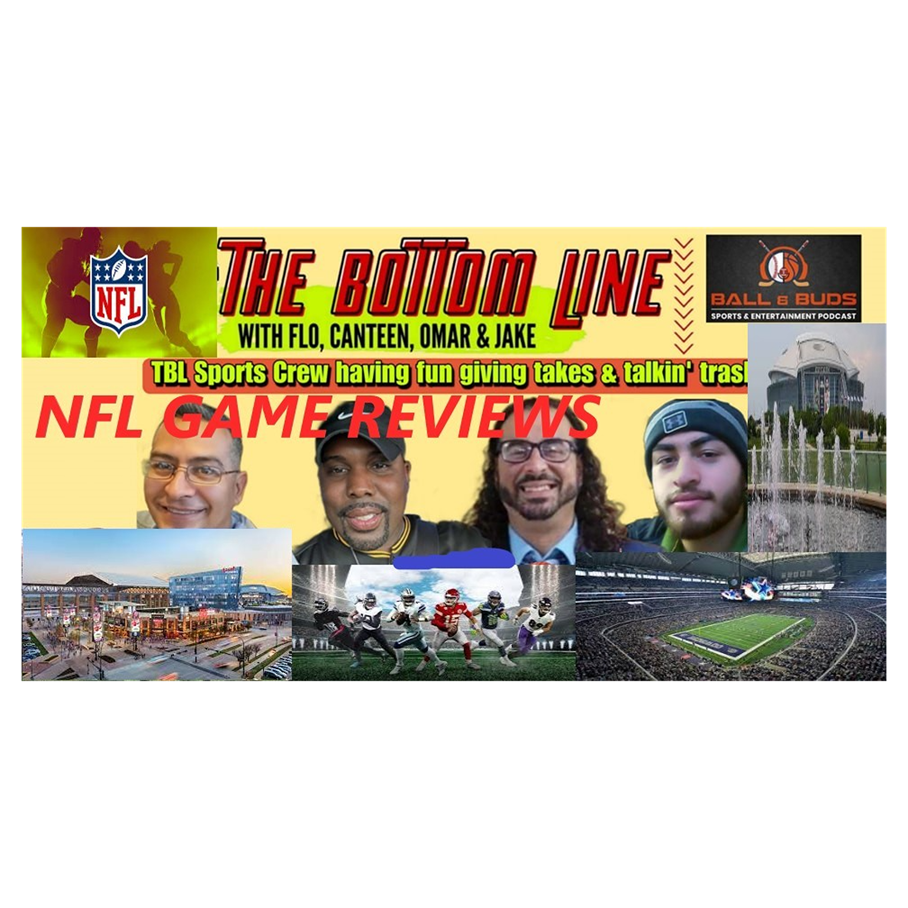 NFL Football Dallas Cowboys vs Philadelphia Eagles LIVE! | CFB College Football CFP Playoffs | NFL Week 14 Preview & Picks (The Bottom Line Sports Show #91)