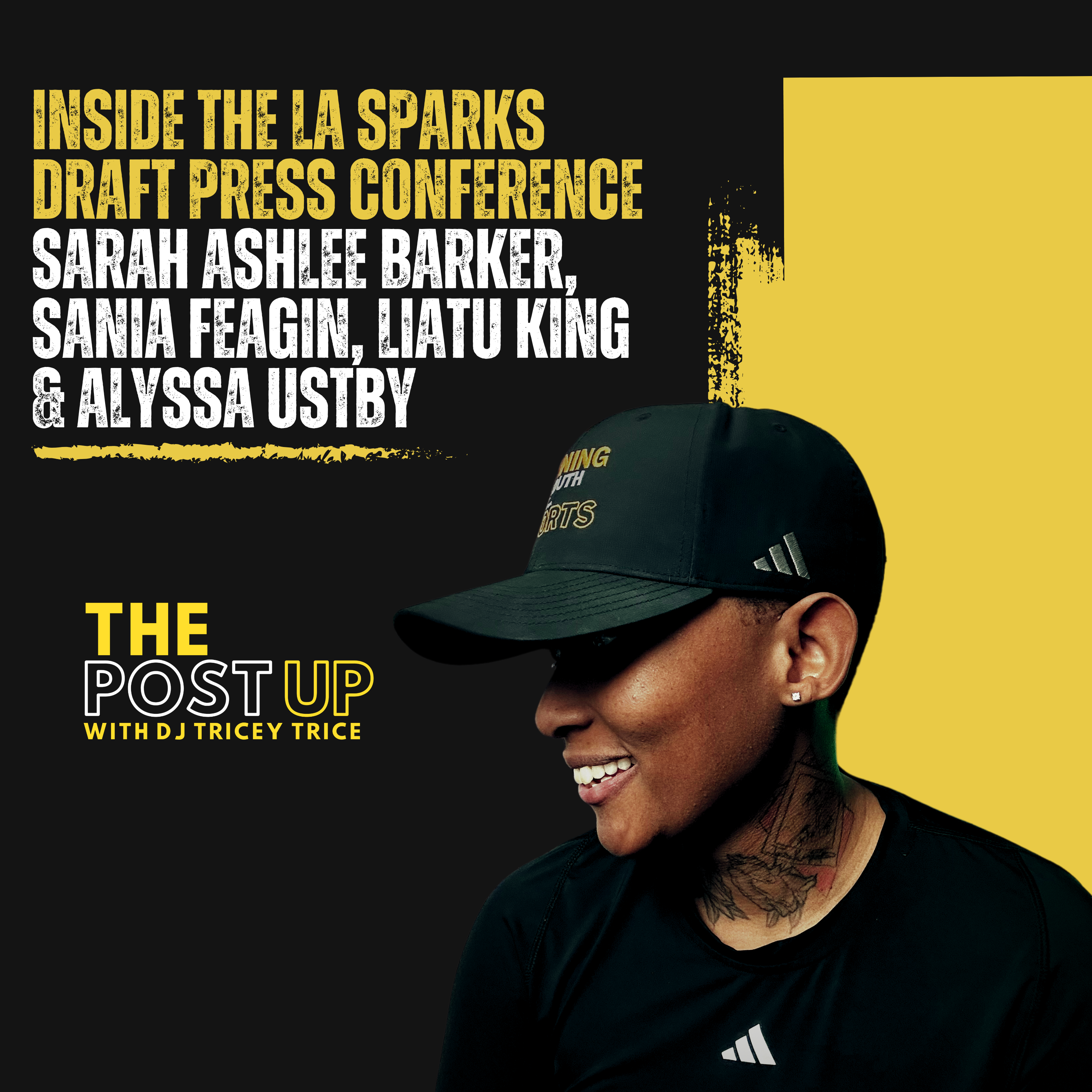 Inside the LA Sparks Draft Press Conference: Sarah Ashlee Barker, Sania Feagin, Liatu King & Alyssa Ustby