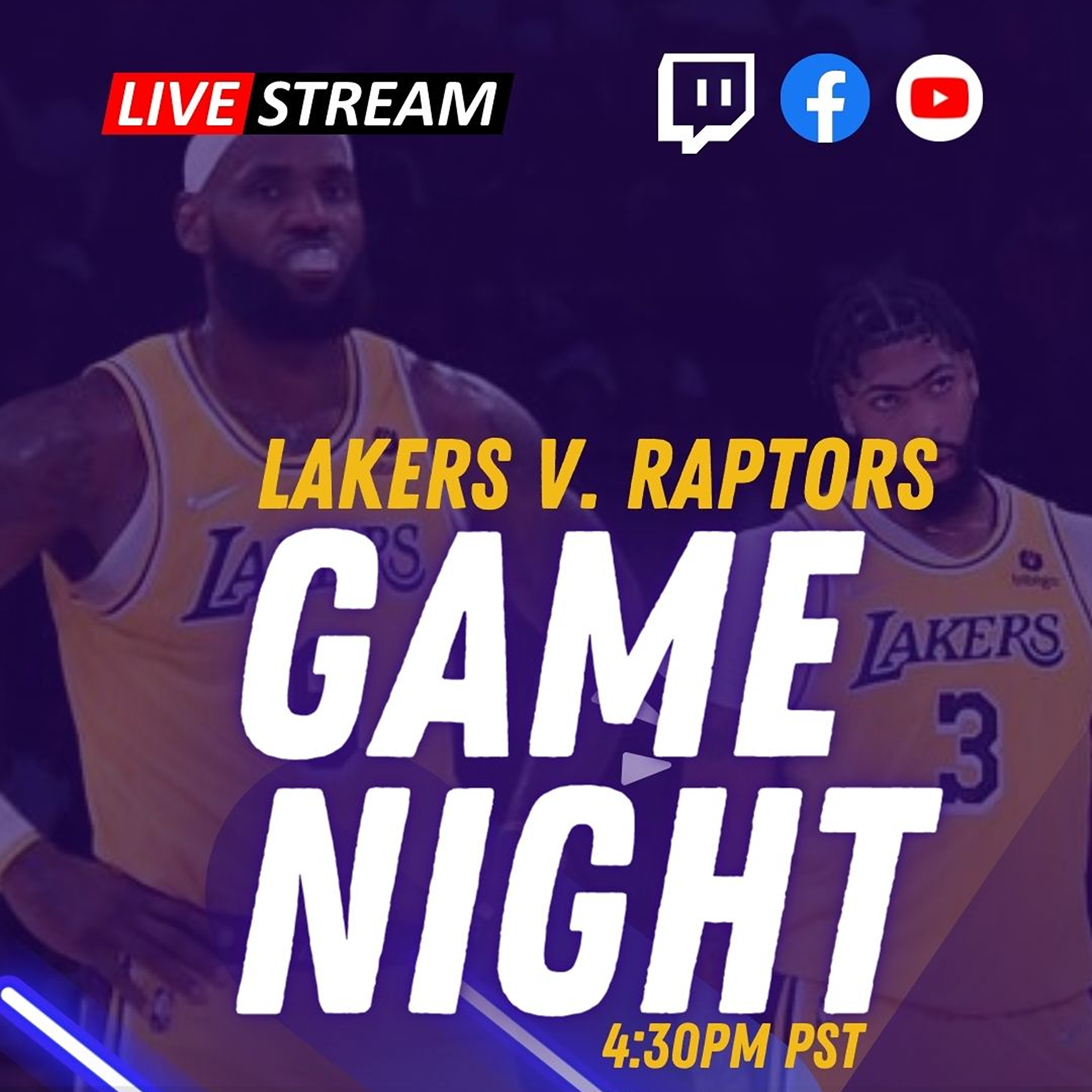 Lakers v. Raptor (Live Game Commentary)