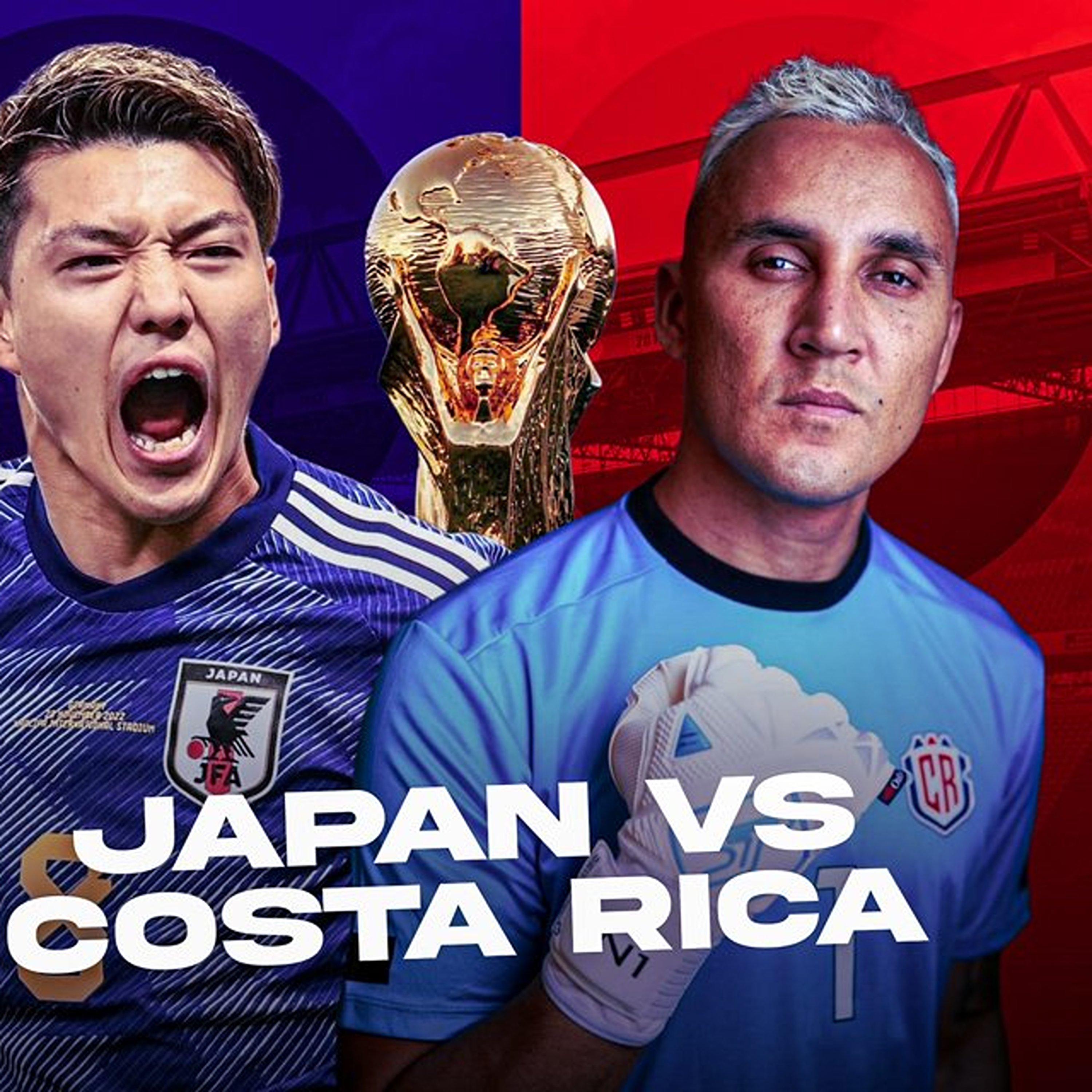 カタールワールドカップ2022 日本vsスペイン マッチデー Tシャツ L