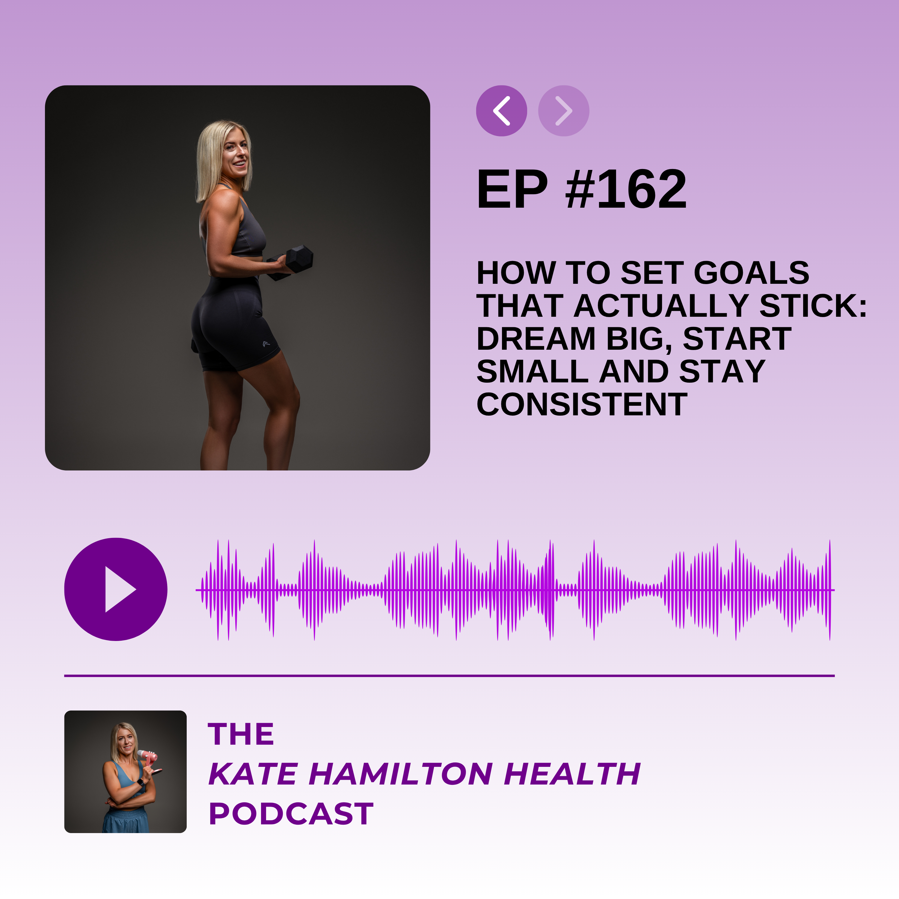 #162 - How to Set Goals That Actually Stick: Dream Big, Start Small and Stay Consistent