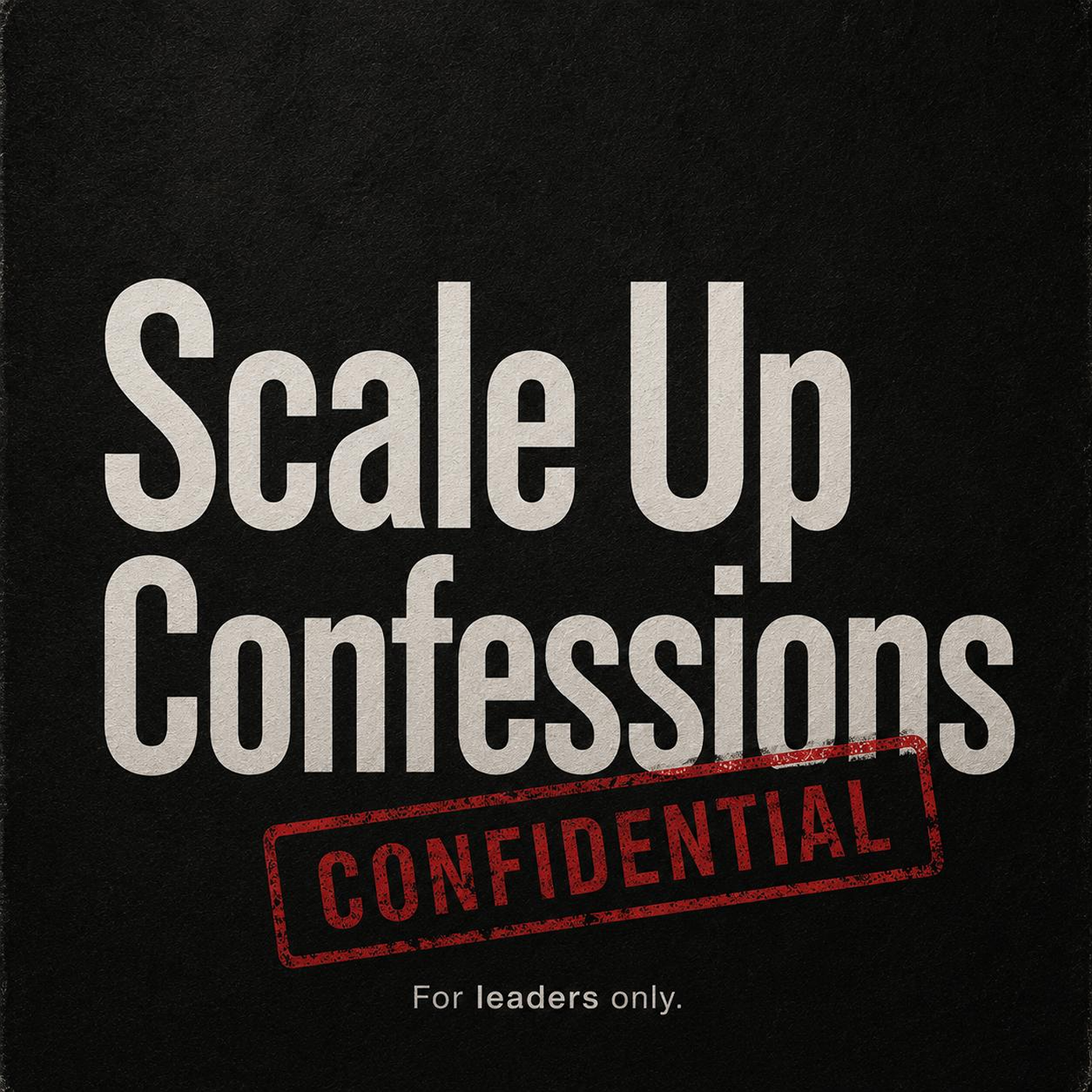 Scale-up Confessions