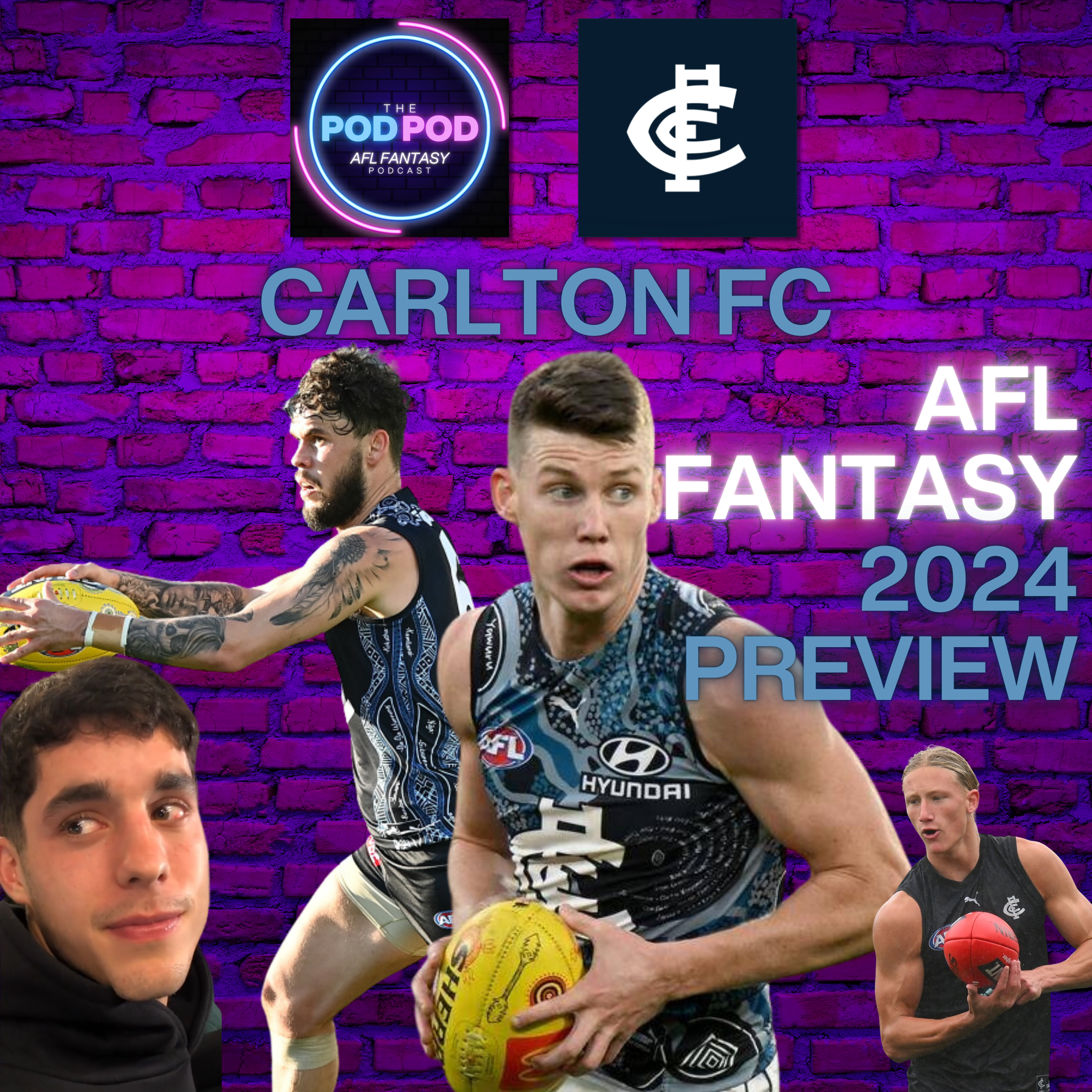 Carlton FC AFL Fantasy 2024 team preview | #PODPOD