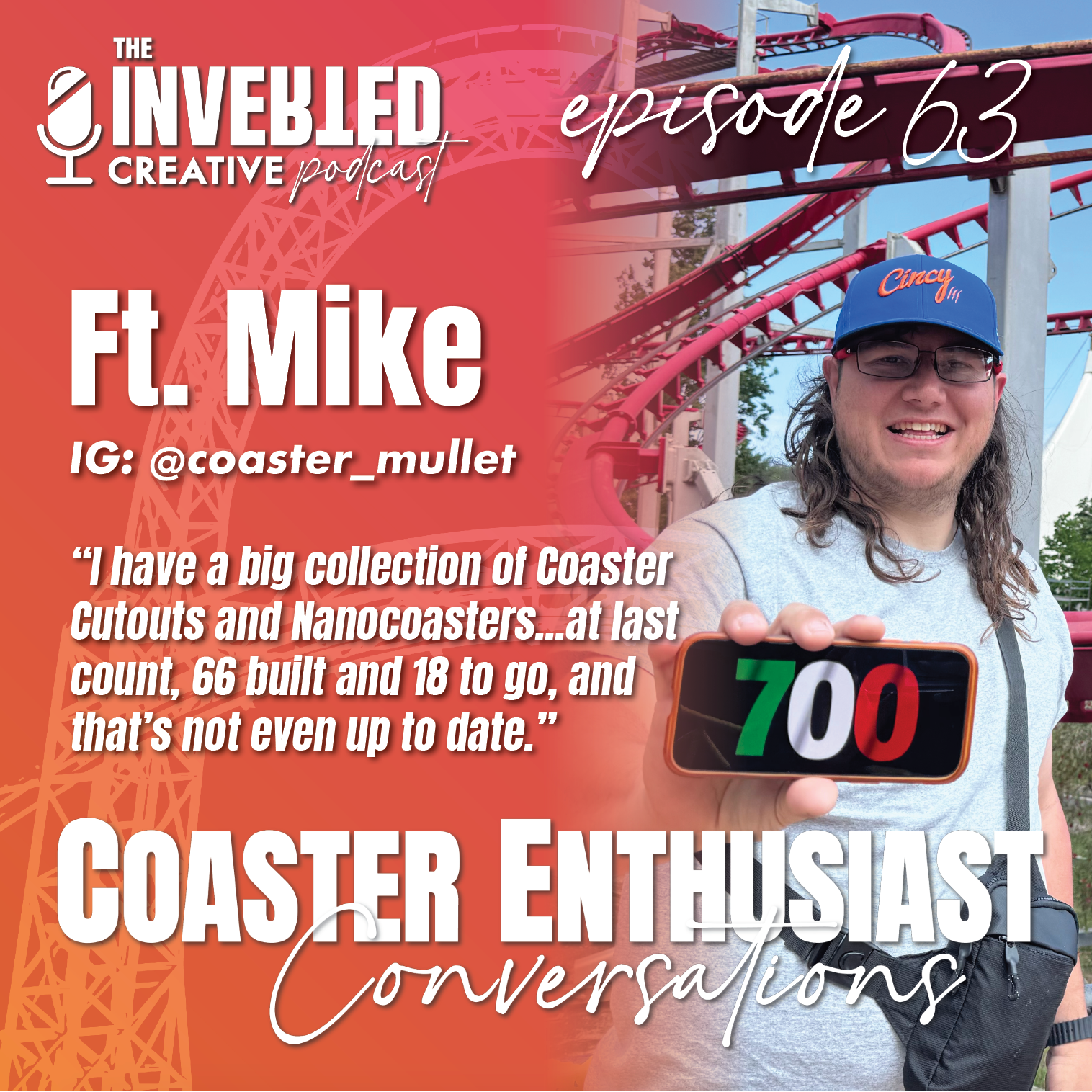 Coaster Enthusiast Conversations ft. Mike with the Mullet (aka Allison's husband) episode artwork