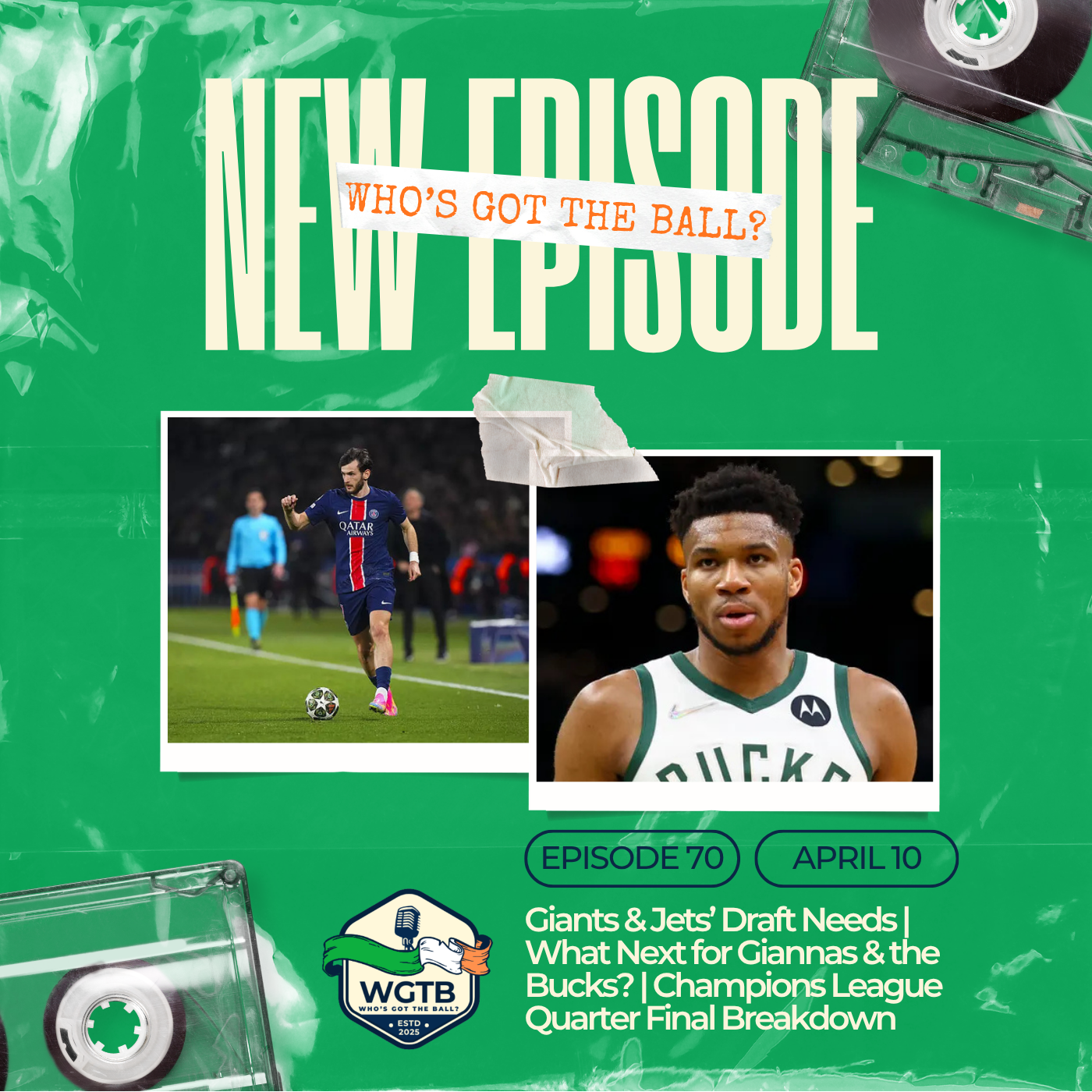 Giants & Jets' Draft Needs | What Next for Giannas & the Bucks? | Champions League Quarter Final Breakdown episode artwork