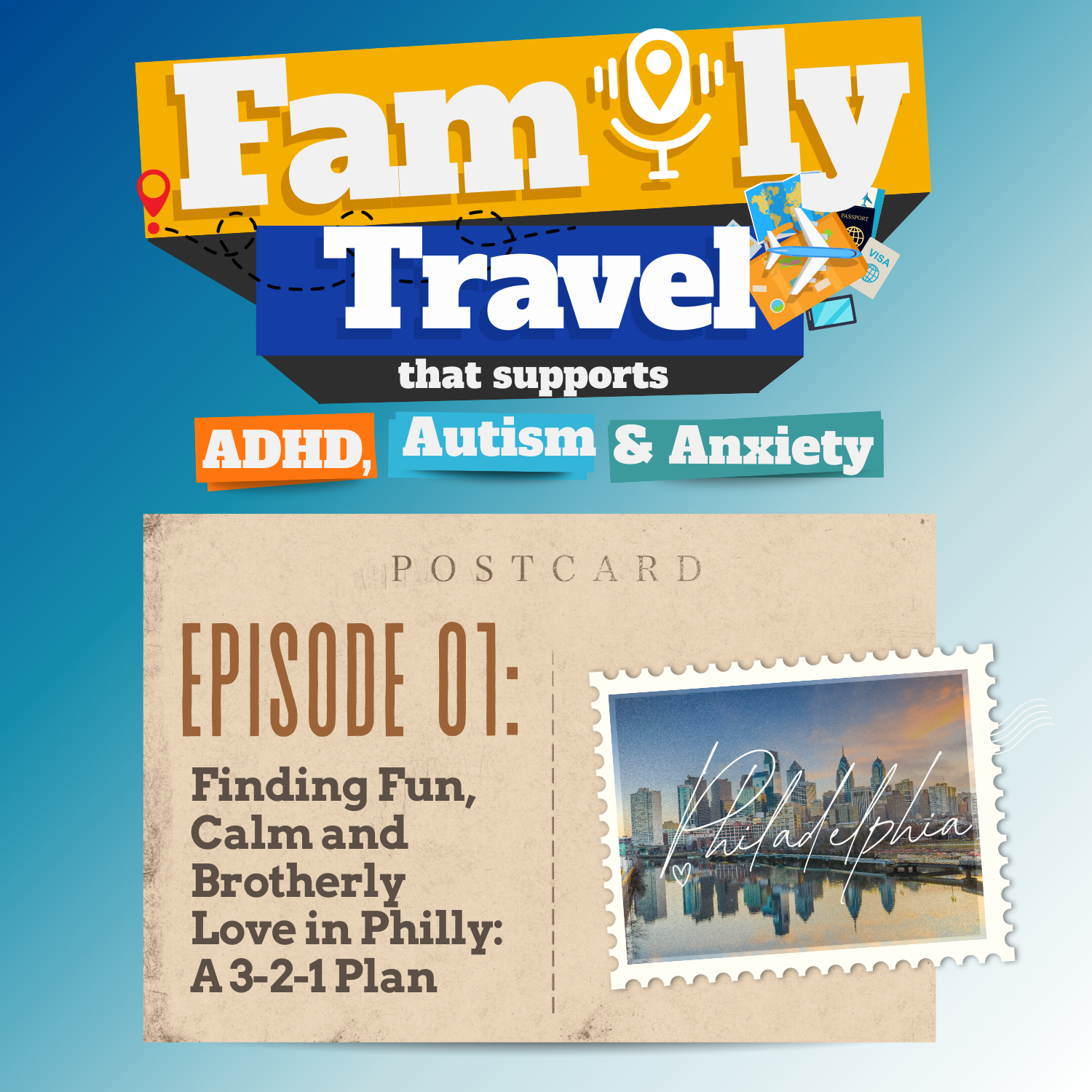 Episode 1: Finding Fun, Calm, and Brotherly Love in Philly: A 3-2-1 Plan episode artwork