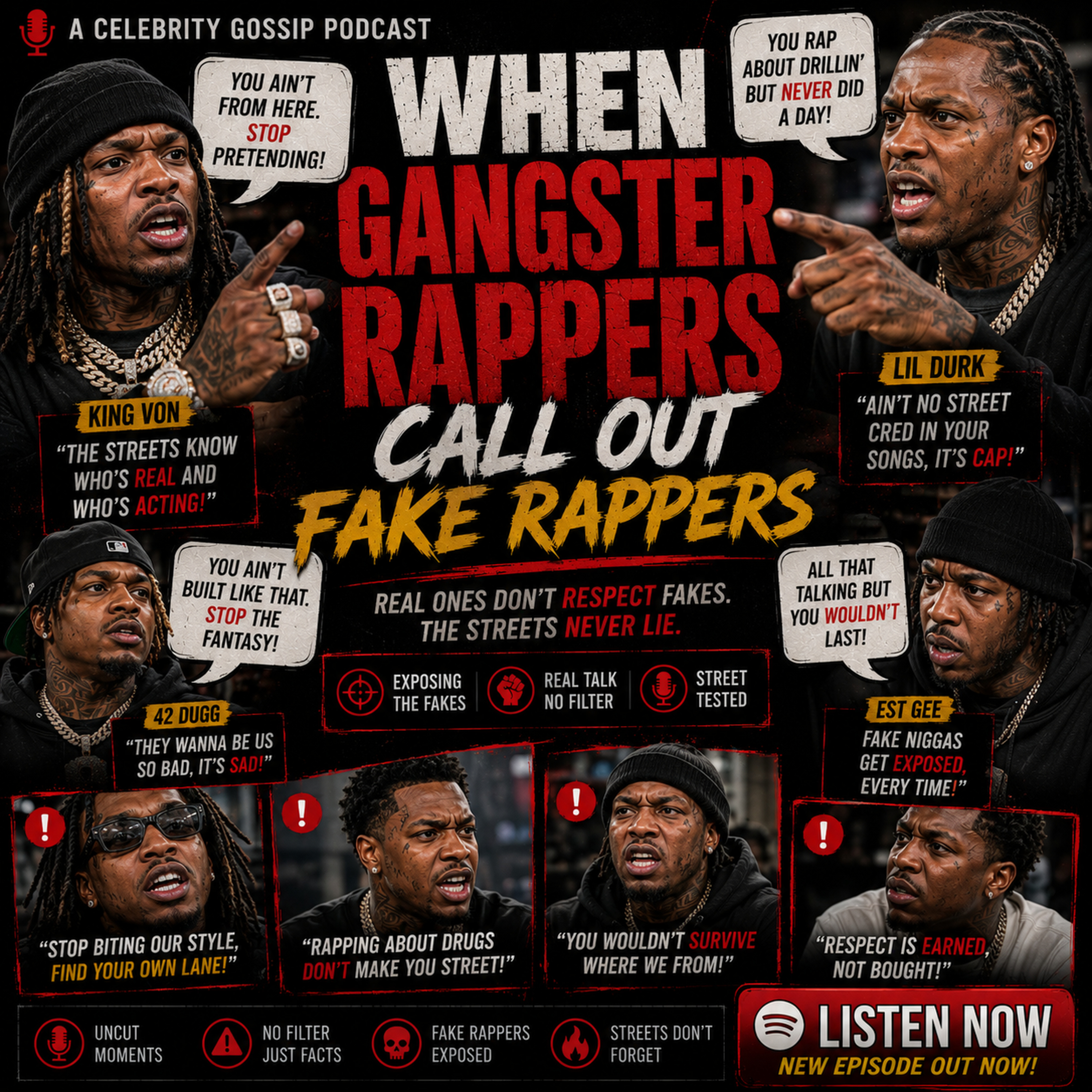 When Gangster Rappers Call Out Fake Rappers